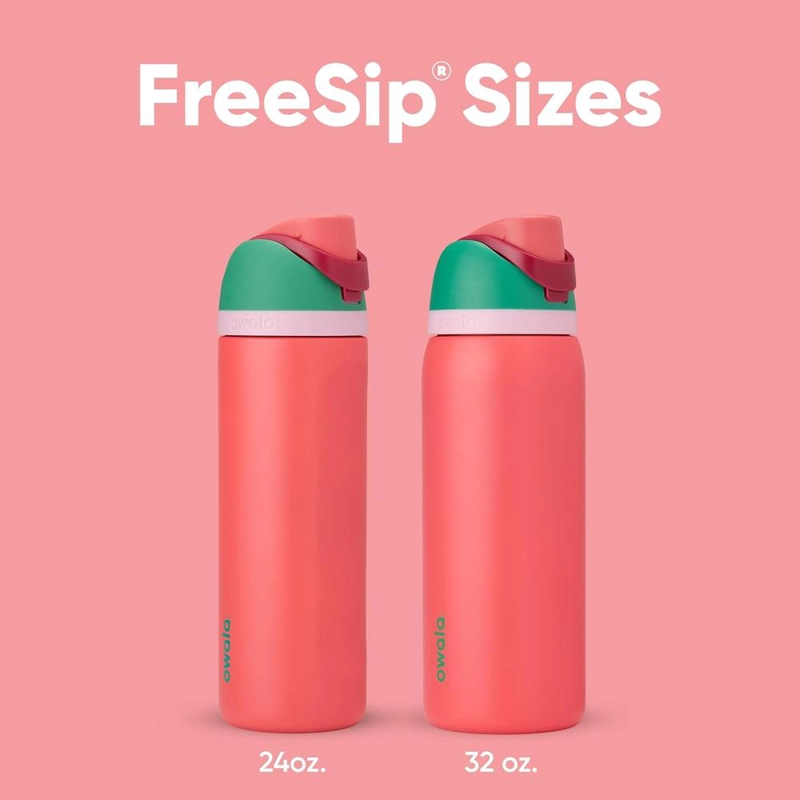 OWALA FREESIP BOTELLA ACERO INOXIDABLE 24 OZ | STRAWBERRY FIELD - 5