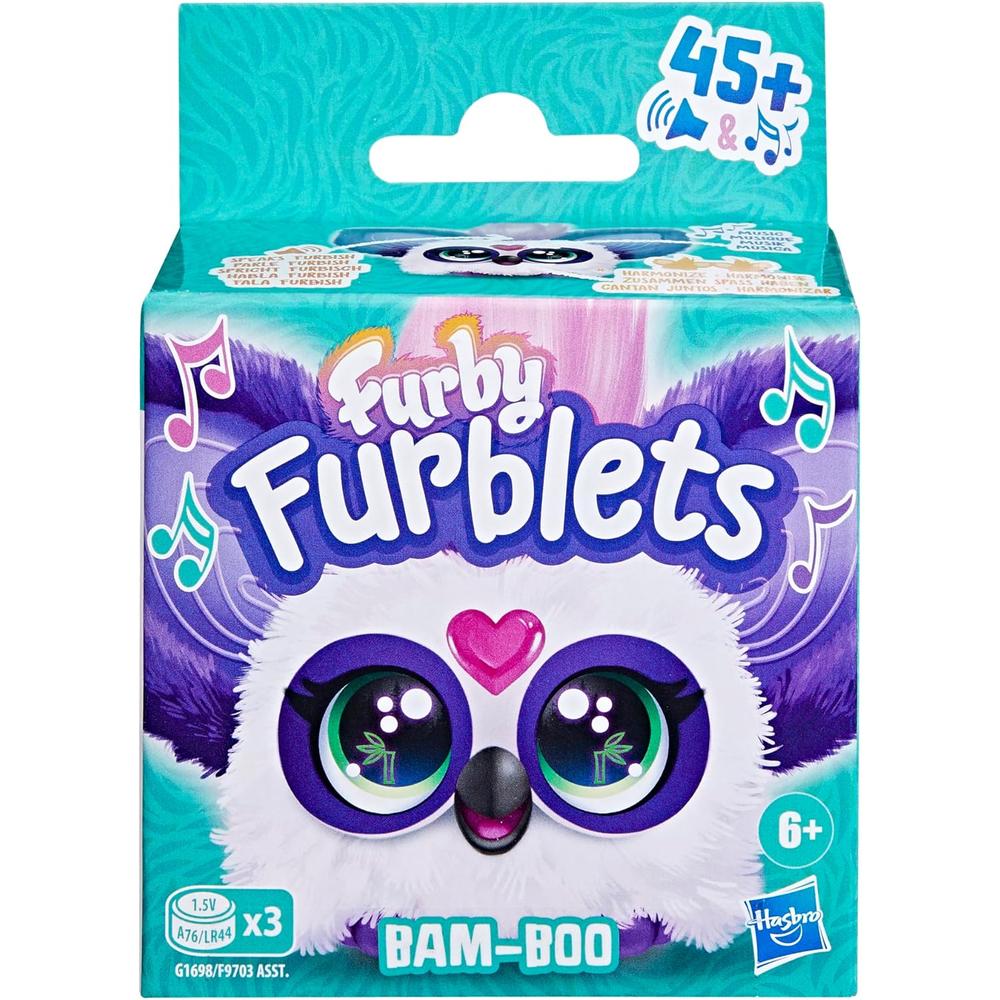 FURBY FURBLETS BAM-BOO MINI AMIGO | BLANCO/MORADO - 2