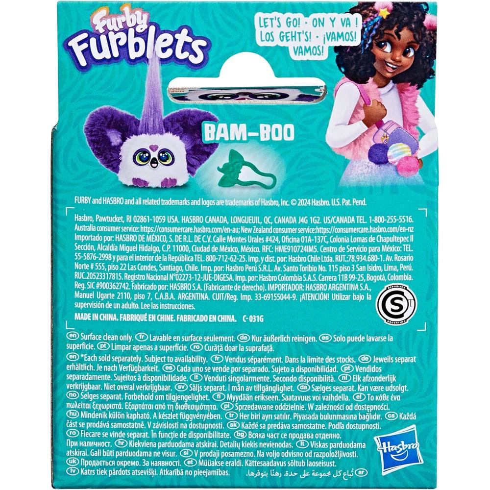 FURBY FURBLETS BAM-BOO MINI AMIGO | BLANCO/MORADO - 4