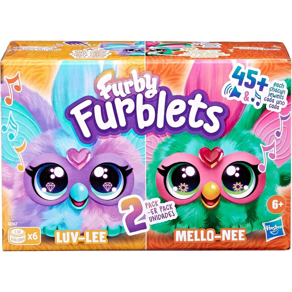FURBY PACK 2 FURBLETS LUV-LEE Y MELLO-NEE | ROJO/VERDE Y MORADO/AZUL - 2