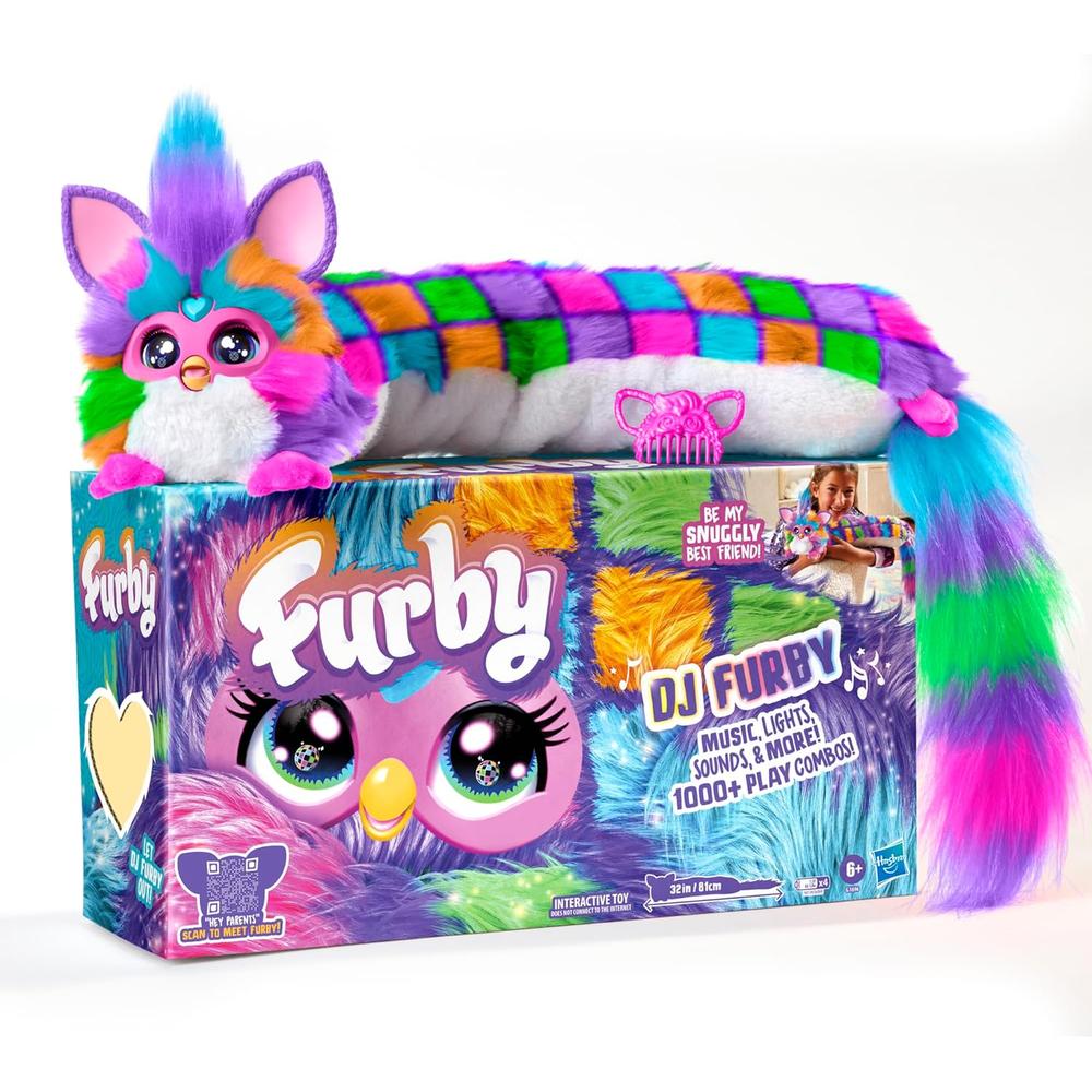FURBY DJ PELUCHE INTERACTIVO CON ESTRELLA DE NEÓN | MULTICOLOR - 1