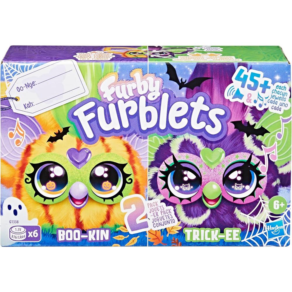 FURBY FURBLETS PACK 2 MINI AMIGOS EDICIÓN OTOÑO TRICK-EE Y BOO-KIN | MULTICOLOR - 2