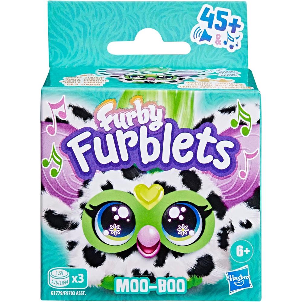 FURBY FURBLETS MOO-BOO MINI AMIGO | BLANCO/NEGRO - 2