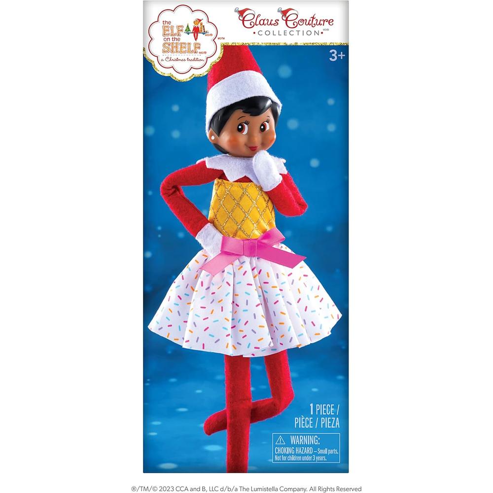 THE ELF ON THE SHELF ACCESORIO CLAUS COUTURE VESTIDO FIESTA HELADO - 1