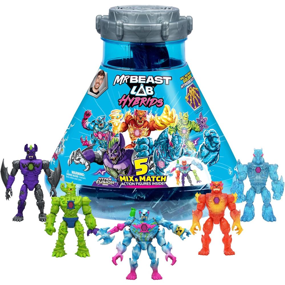 MRBEAST LAB HÍBRIDOS MEGA PACK 5 FIGURAS - 1