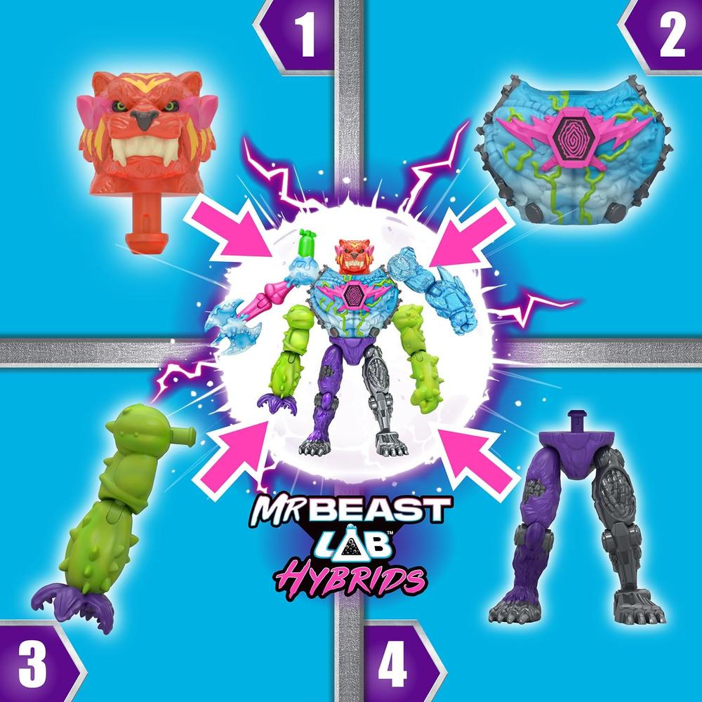 MRBEAST LAB HÍBRIDOS MEGA PACK 5 FIGURAS - 3