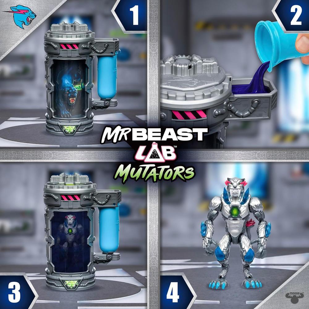 MRBEAST LAB MUTANTES FIGURA PANTERA METÁLICA - 4