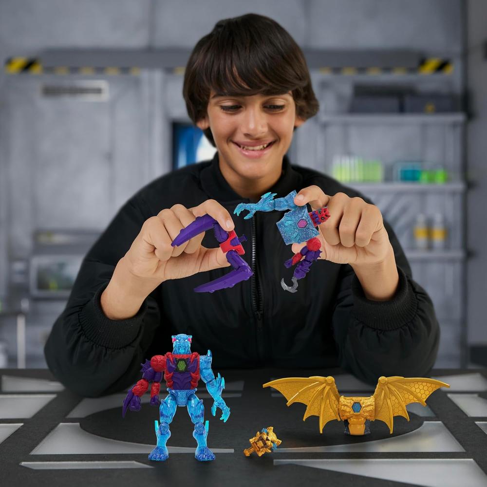 MRBEAST LAB HÍBRIDOS PACK MÚLTIPLE 2 FIGURAS Y PIEZAS PANTERA DRAGÓN - 4