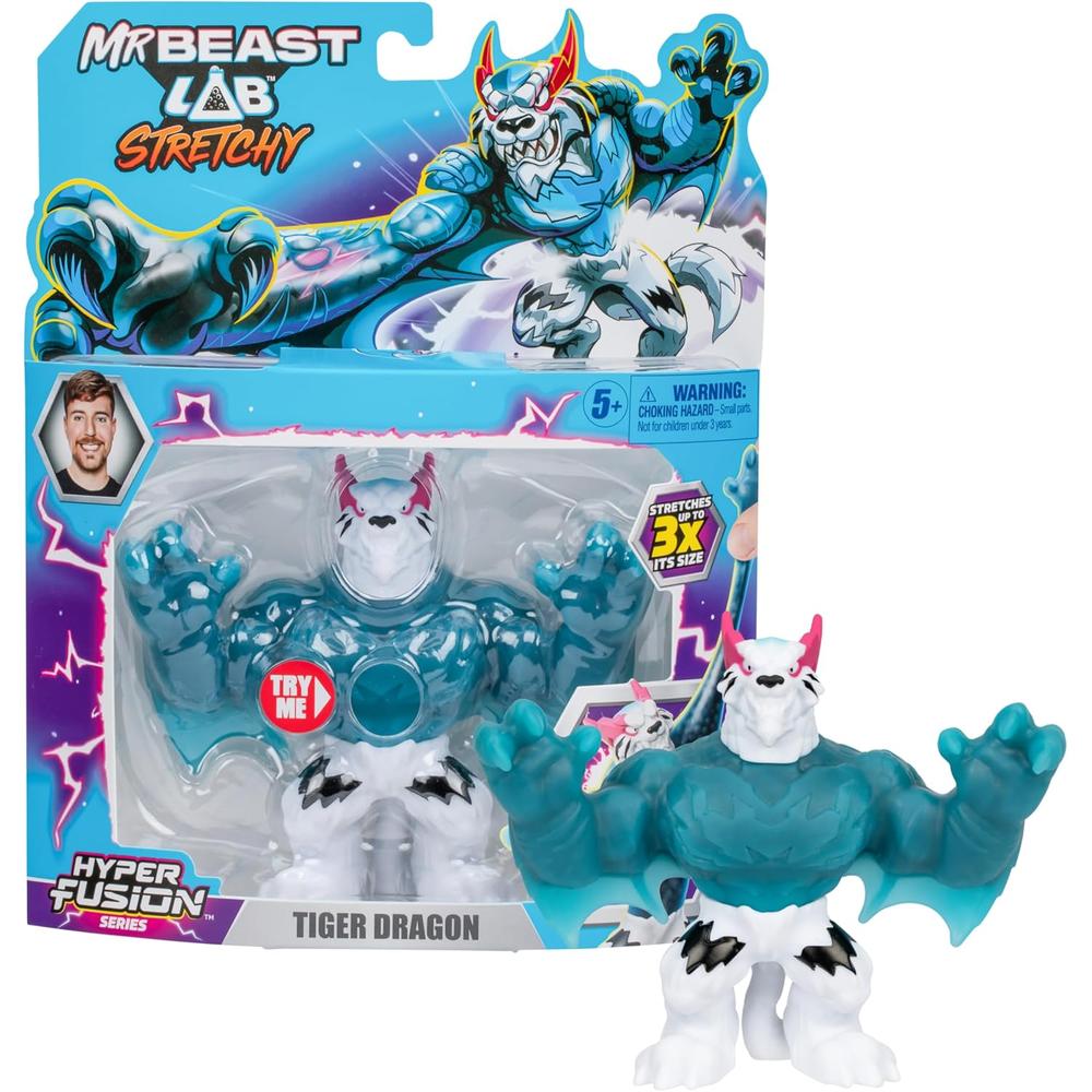 MRBEAST LAB HÉROE HIPEREXTENSIBLE DRAGÓN TIGRE 5' / 12.7 CM - 1