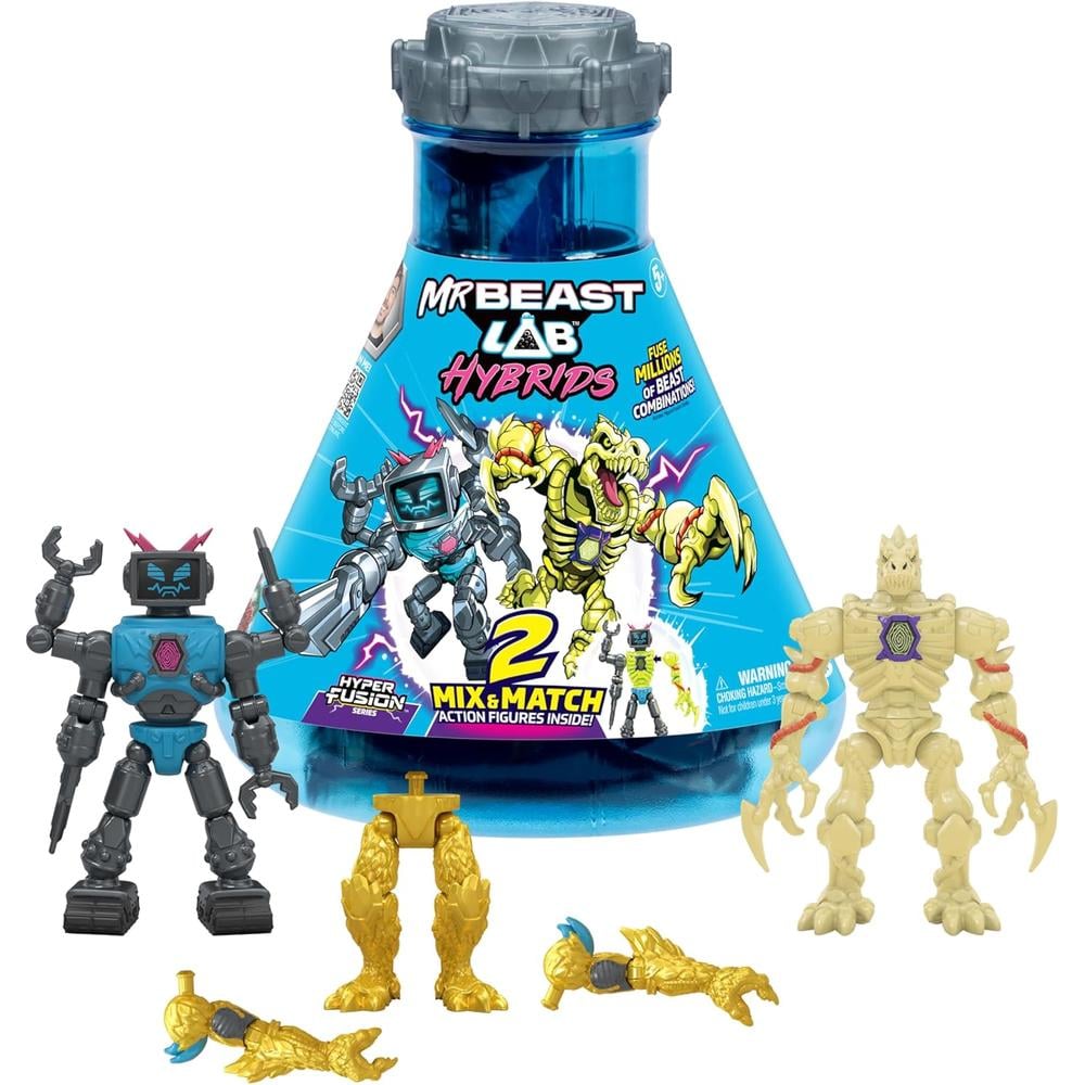 MRBEAST LAB HÍBRIDOS PACK MÚLTIPLE 2 FIGURAS COMBINABLES - 1
