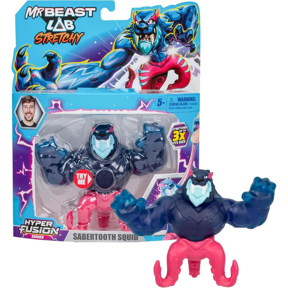MRBEAST LAB HÉROE HIPERELÁSTICO CALAMAR DIENTES DE SABLE 5' / 12.7 CM - 1