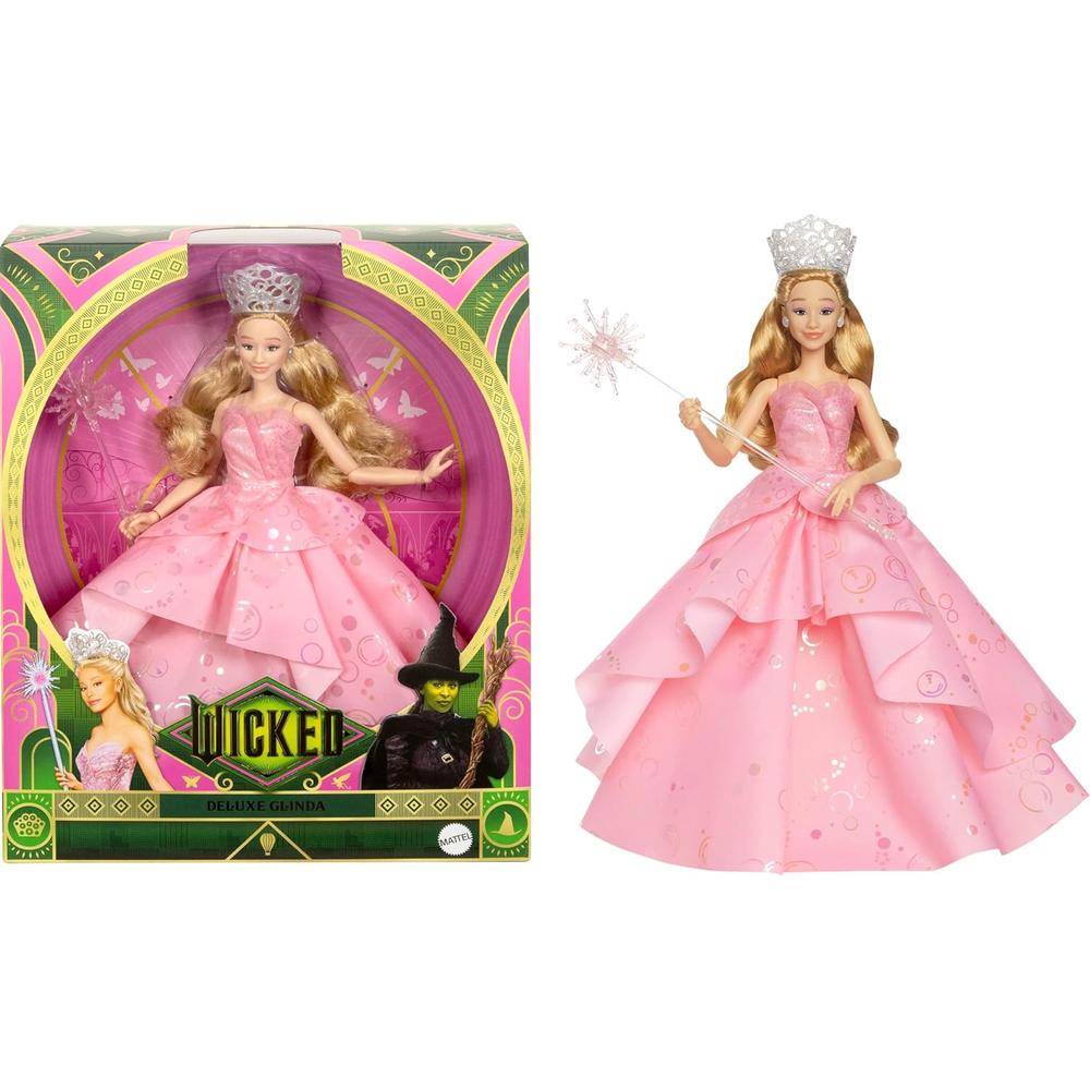 GLINDA WICKED MUÑECA MODA LUJO ACCESORIOS CORONA CETRO - 1