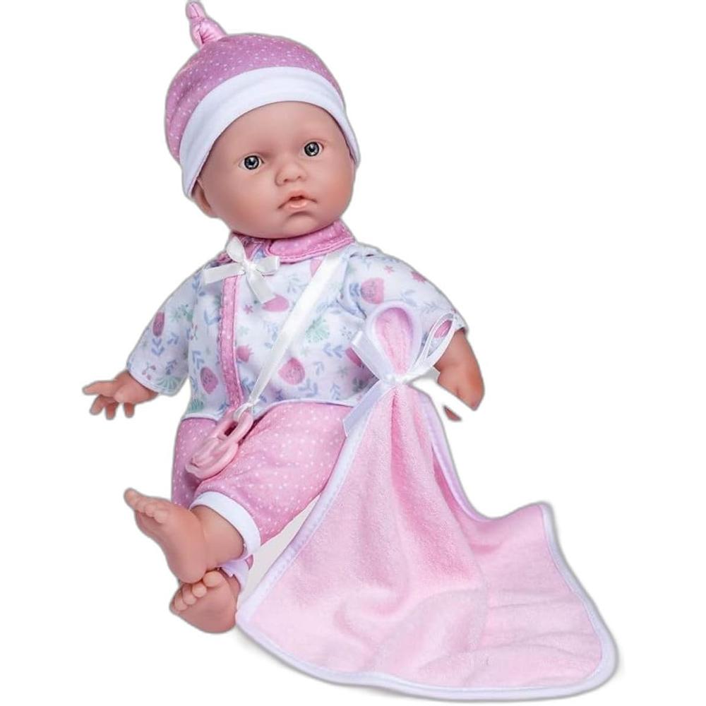 LA BABY MUÑECA BEBÉ 11'/28 CM | BLANCO/ROSA - 1