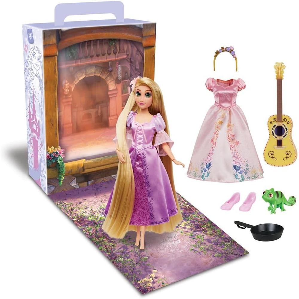 DISNEY RAPUNZEL MUÑECA PRINCESA 11'/28 CM CON ACCESORIOS - 1