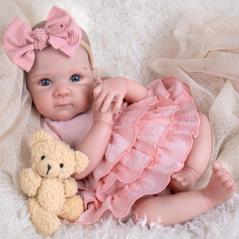 AORI MUÑECA BEBÉ REALISTA 20' / 50.8 CM | PINK DRESS - 1