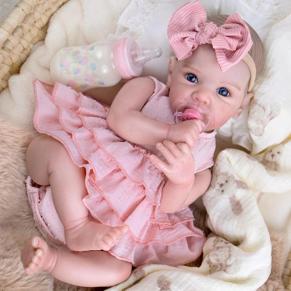 AORI MUÑECA BEBÉ REALISTA 20' / 50.8 CM | PINK DRESS - 2