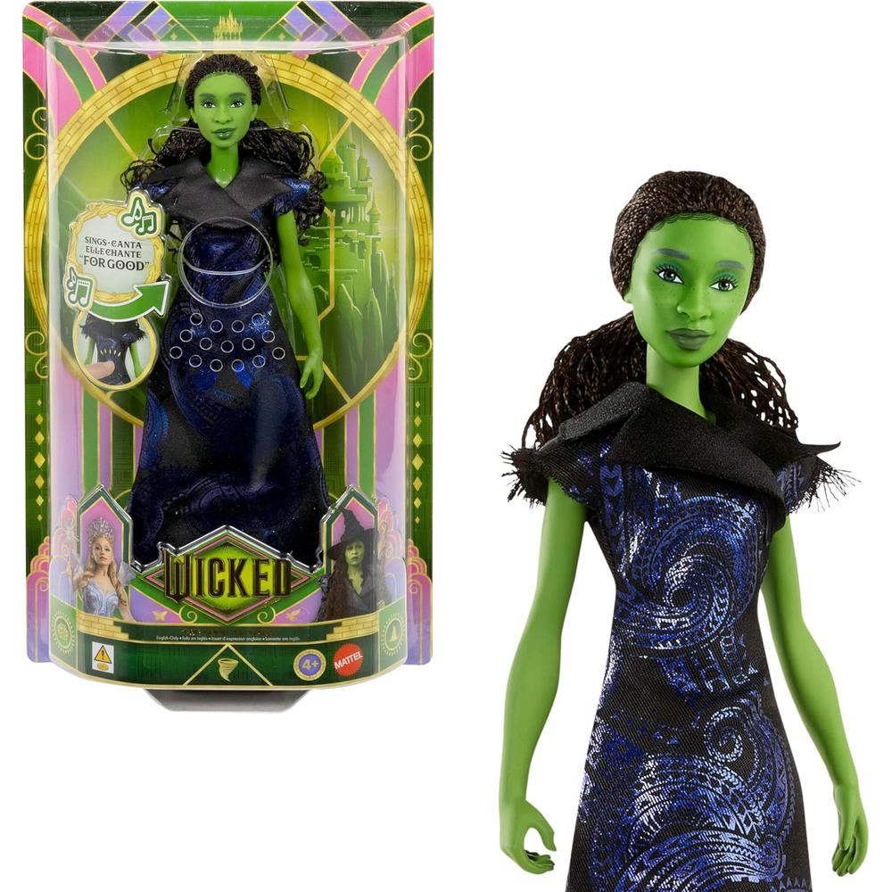 ELPHABA MATTEL WICKED, CANTA 'FOR GOOD', TRAJE EXTRAÍBLE - 1