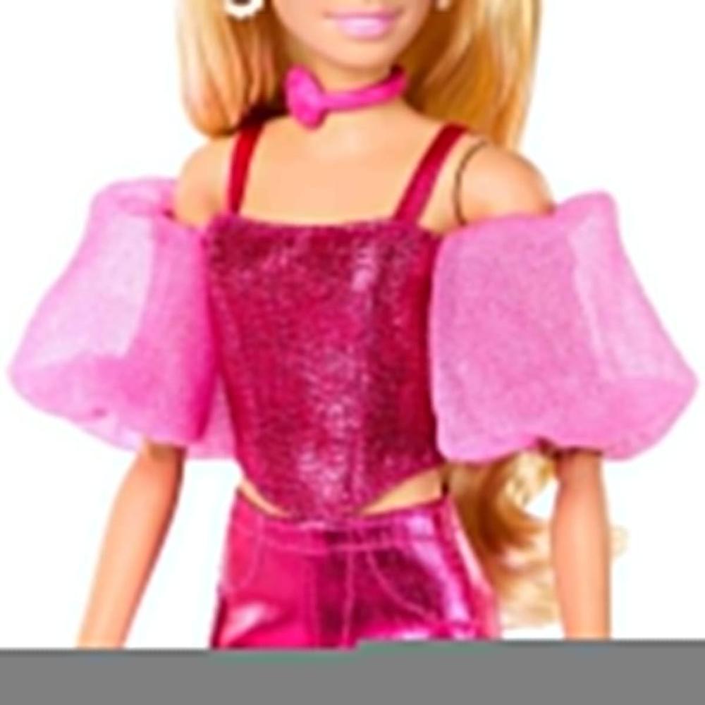 BARBIE LUJO N.° 5 ATUENDO ROSA METALIZADO CABELLO RUBIO - 2