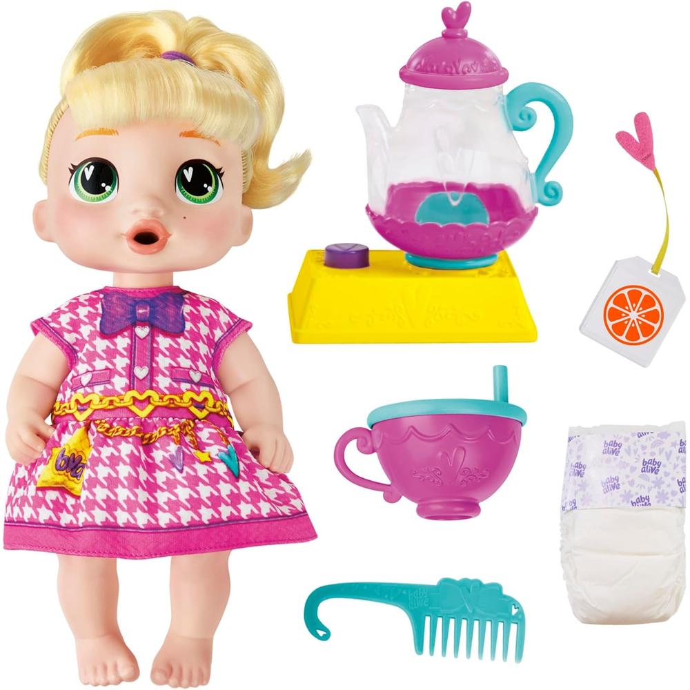 BABY ALIVE BUBBLY TEA PARTY LALA GOOGOO 11'/28 CM RUBIA - 1