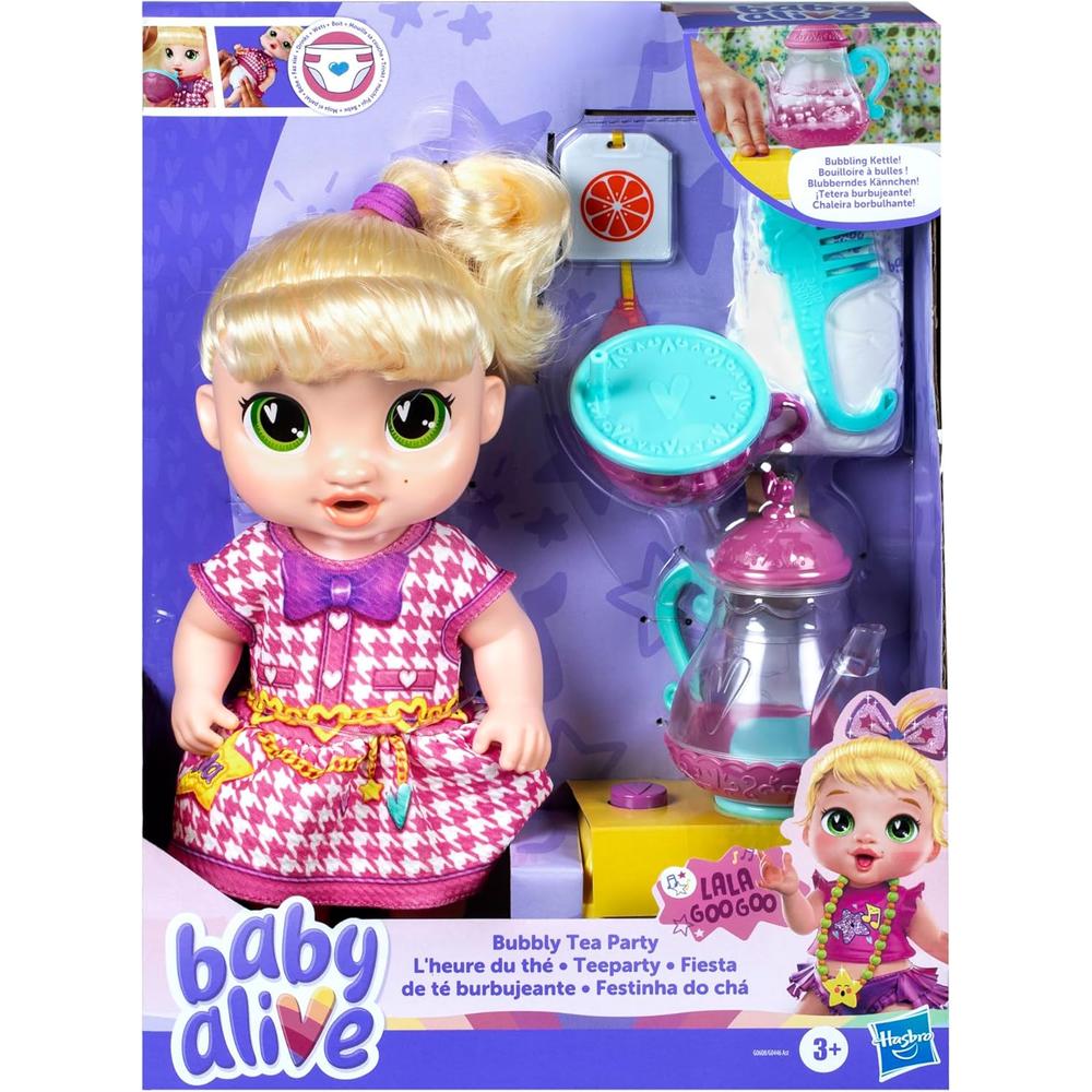 BABY ALIVE BUBBLY TEA PARTY LALA GOOGOO 11'/28 CM RUBIA - 2