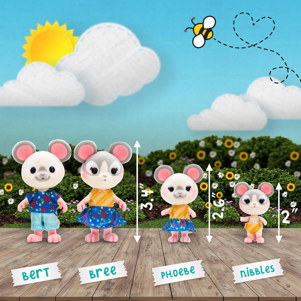 HONEY BEE ACRES PACK DE 4 RATONES 6-7 CM - 4