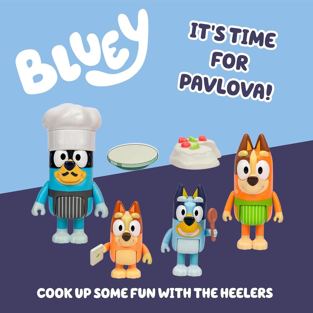 BLUEY FIGURAS JUEGO CHEF PAVLOVA 4 PIEZAS - 2