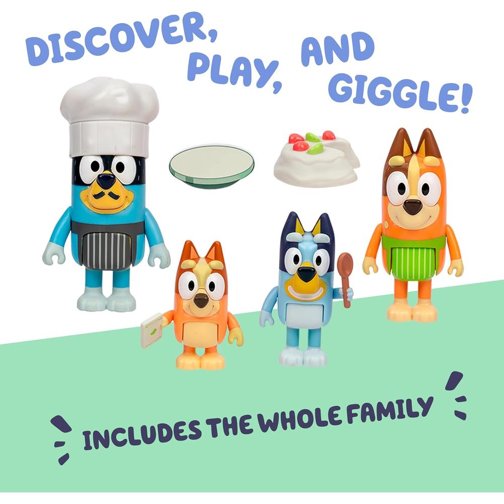 BLUEY FIGURAS JUEGO CHEF PAVLOVA 4 PIEZAS - 3
