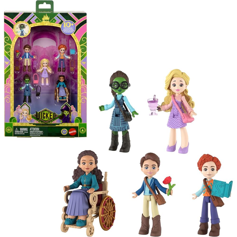 SHIZ MATTEL UNIVERSAL PICTURES, 5 MUÑECAS CON 9 ACCESORIOS - 1