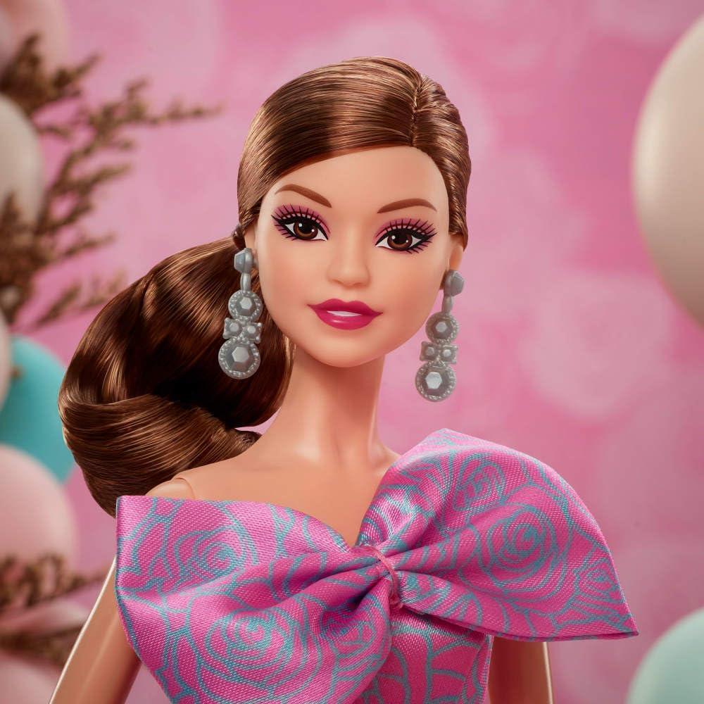 BARBIE CUMPLEAÑOS 11'/28 CM VESTIDO ROSA CASTAÑA - 2