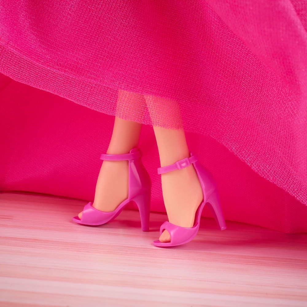 BARBIE CUMPLEAÑOS 11'/28 CM VESTIDO ROSA CASTAÑA - 5