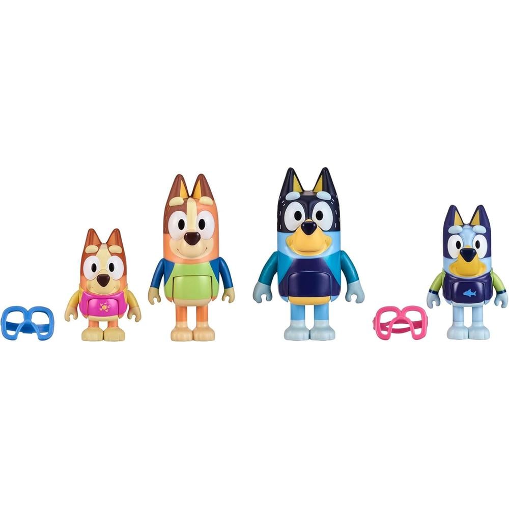 BLUEY TOYS PACK DE 4 FIGURAS 6-7 CM - 1