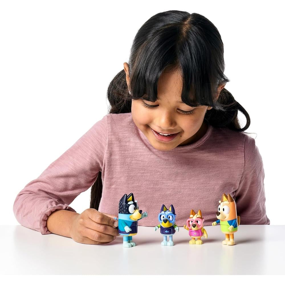 BLUEY TOYS PACK DE 4 FIGURAS 6-7 CM - 3