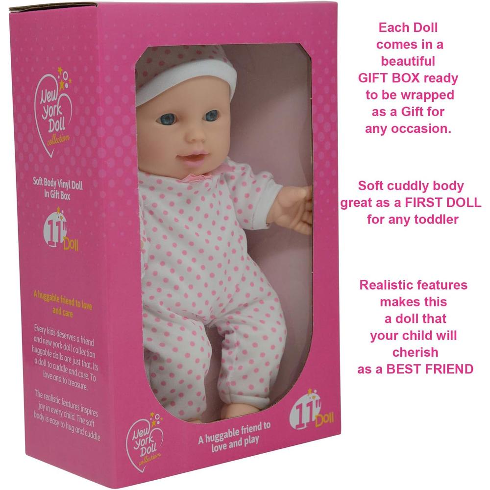 MUÑECO BEBÉ 11'/28 CM BLANDO CON ACCESORIOS - 5