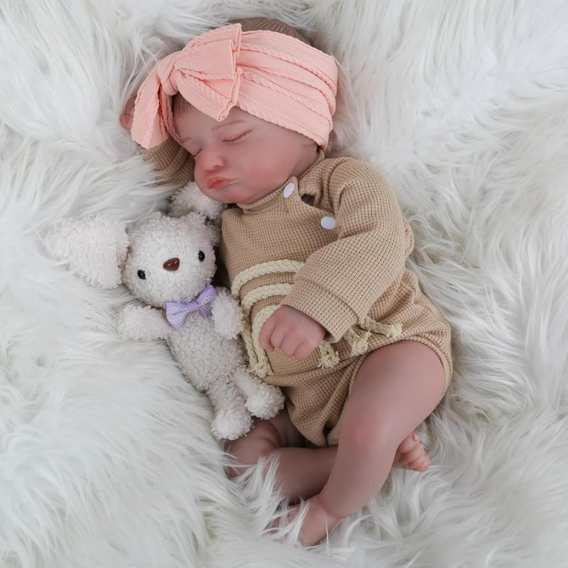 MUÑECA BEBÉ REBORN 20'/51 CM CON ACCESORIOS