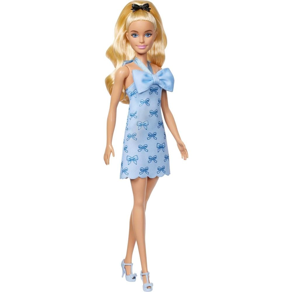 BARBIE FASHIONISTAS N.° 237 COLA DE CABALLO RUBIA VESTIDO AZUL - 1