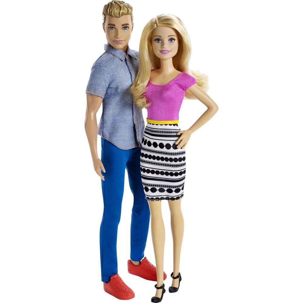 BARBIE Y KEN PACK DE 2 MUÑECAS 11'/28 CM CON ACCESORIOS - 1