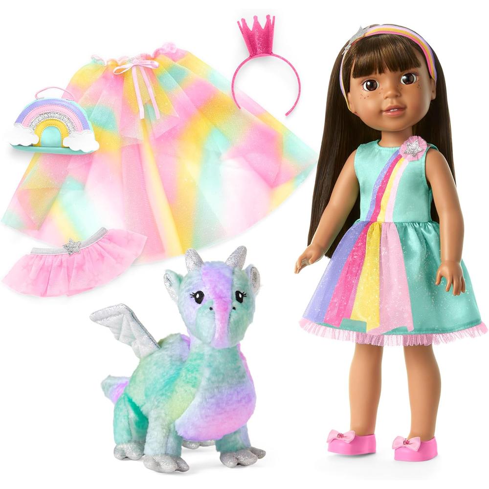 AMERICAN GIRL WELLIEWISHERS ASHLYN MUÑECA 14,5'/37 CM CON DRAGONA Y ACCESORIOS - 1