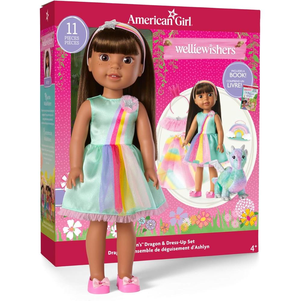 AMERICAN GIRL WELLIEWISHERS ASHLYN MUÑECA 14,5'/37 CM CON DRAGONA Y ACCESORIOS - 4