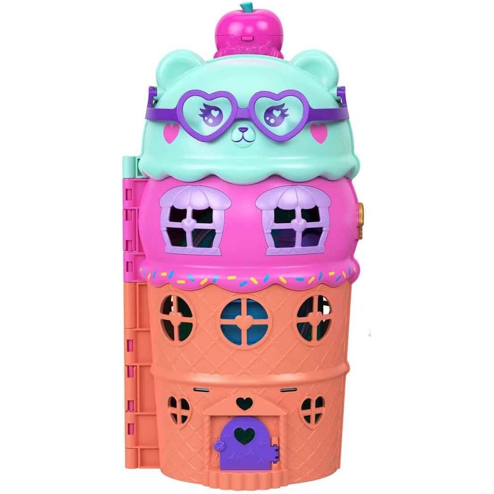 POLLY POCKET MICROMUÑECAS CASA DE HELADOS CON 25+ ACCESORIOS - 4