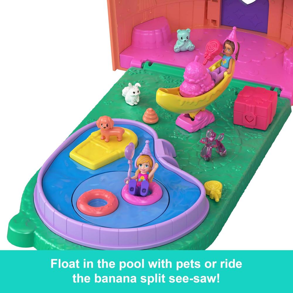 POLLY POCKET MICROMUÑECAS CASA DE HELADOS CON 25+ ACCESORIOS - 5