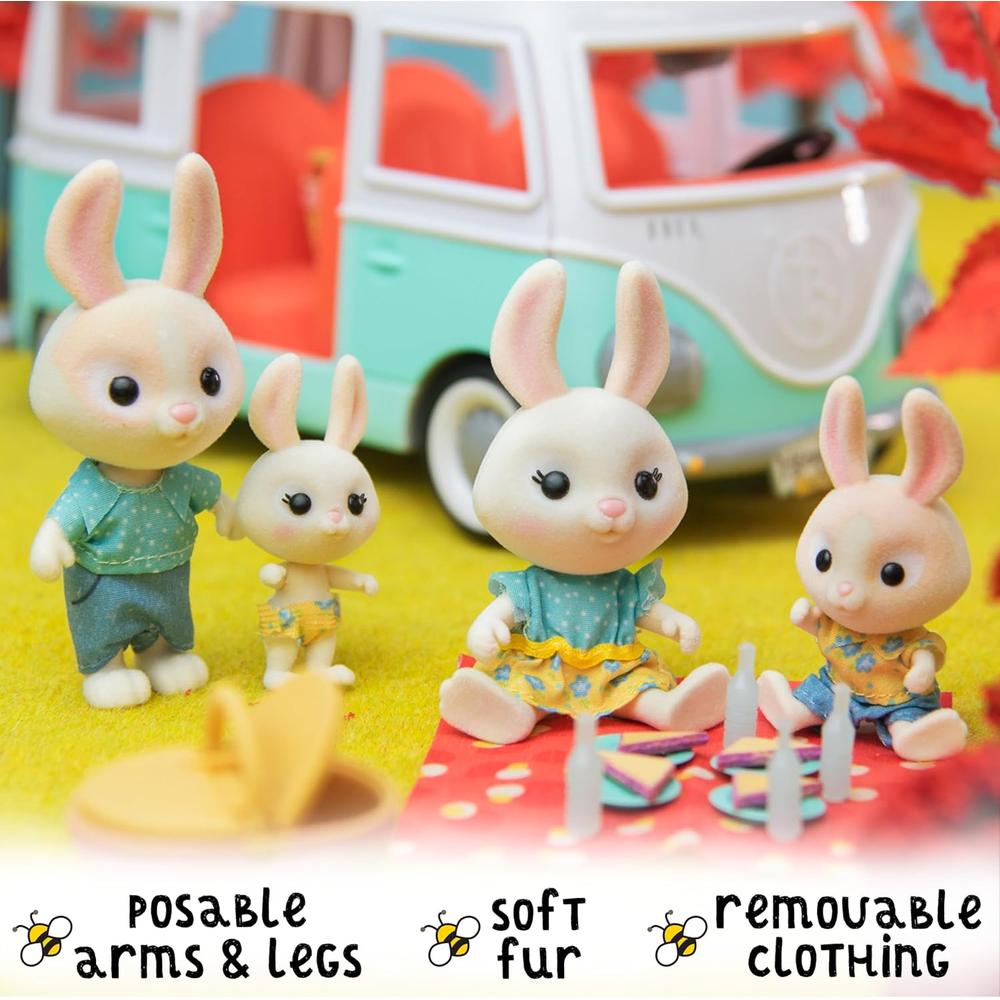 HONEY BEE ACRES PACK DE 4 CONEJOS 6-7 CM - 2