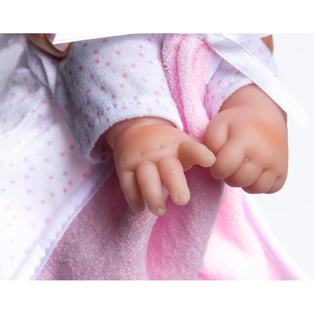 LA BABY MUÑECA BEBÉ 11'/28 CM | MONO BLANCO - 4