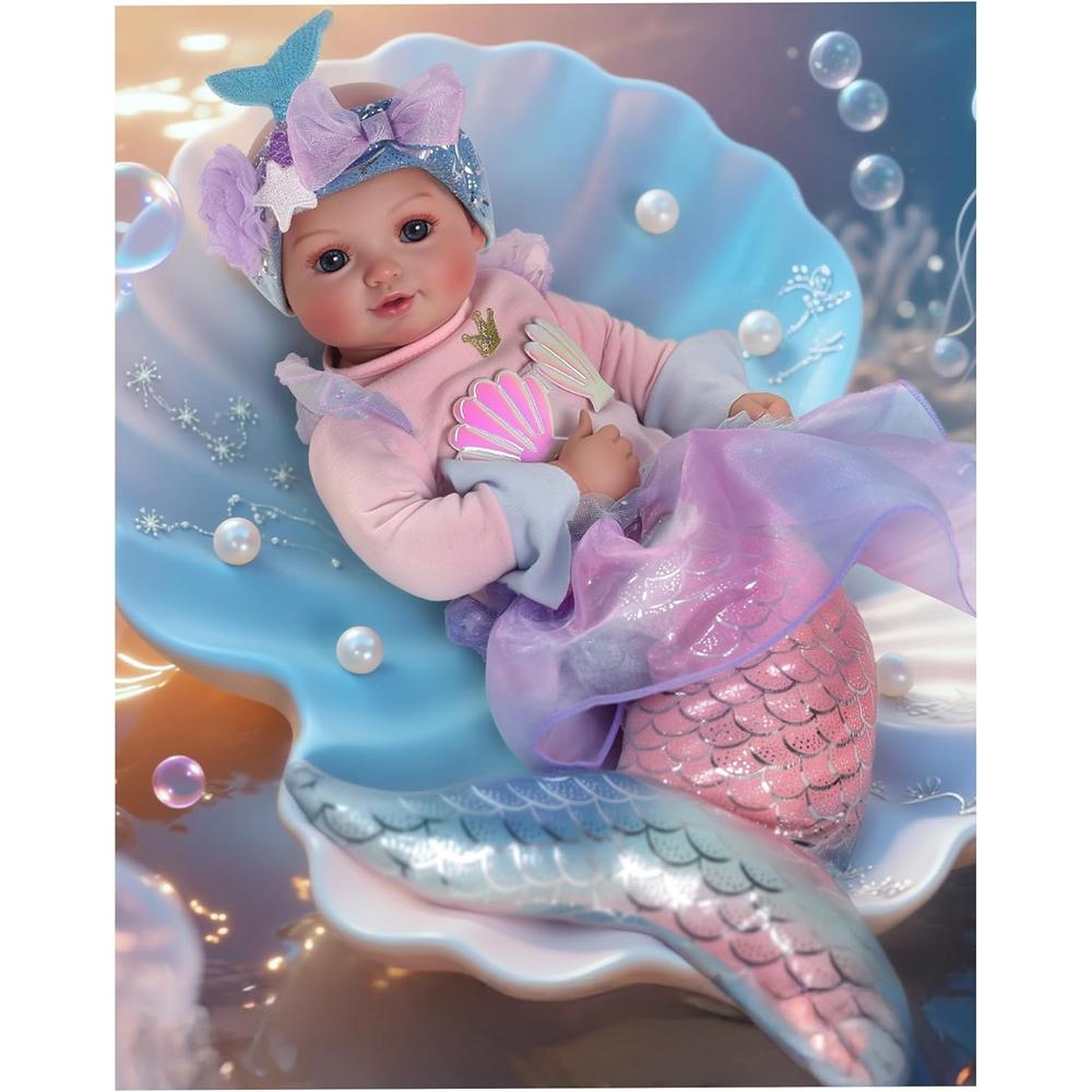 BABESIDE MUÑECA BEBÉ SIRENA 15' / 38.1 CM - 1
