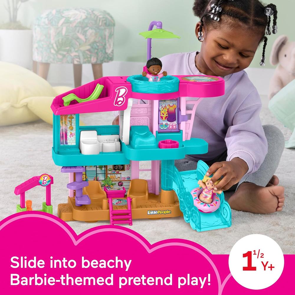 BARBIE LITTLE PEOPLE CASA DE PLAYA CON FIGURAS Y ACCESORIOS - 2