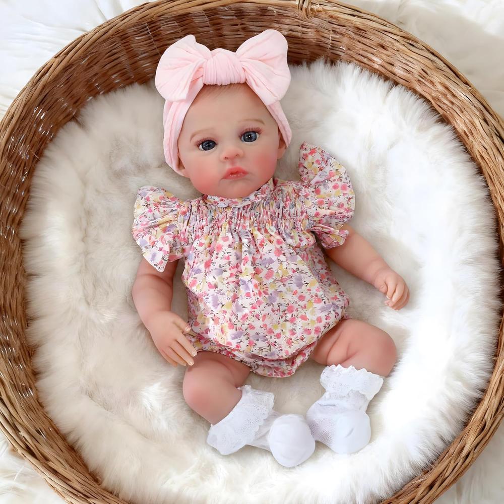 MUÑECA BEBÉ REALISTA 18' / 45.7 CM | MEADOW-PINK - 1