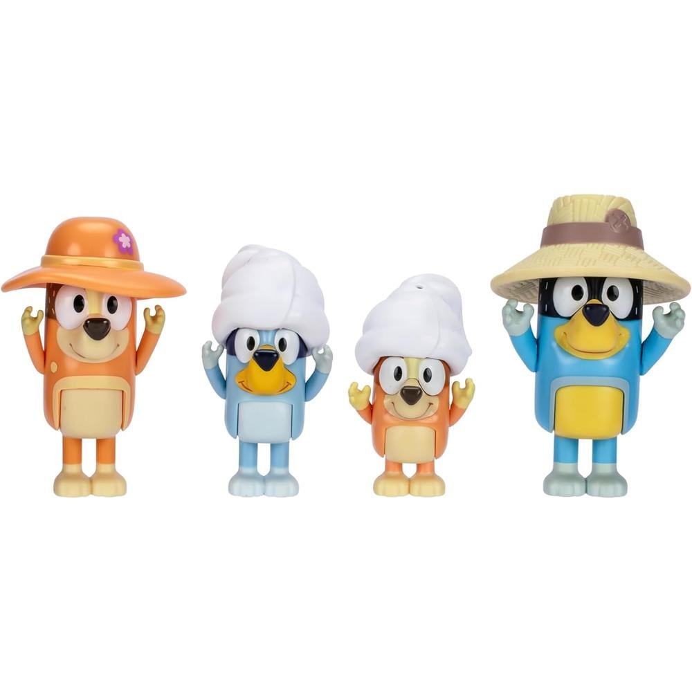 BLUEY PACK 4 FIGURAS FAMILIA 6-7 CM - 1