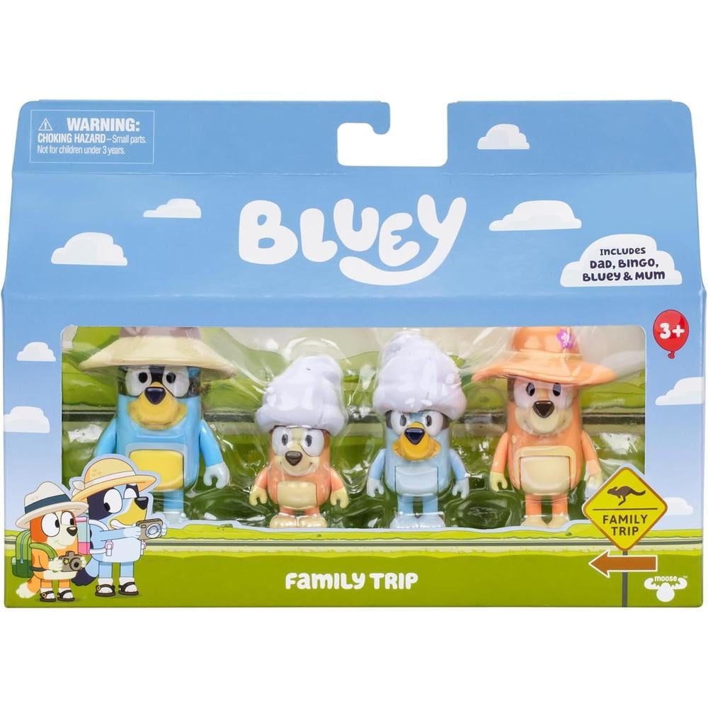 BLUEY PACK 4 FIGURAS FAMILIA 6-7 CM - 3