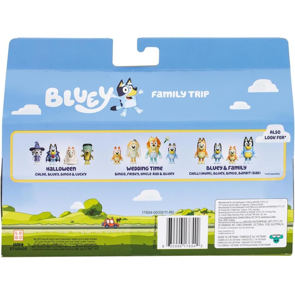 BLUEY PACK 4 FIGURAS FAMILIA 6-7 CM - 5