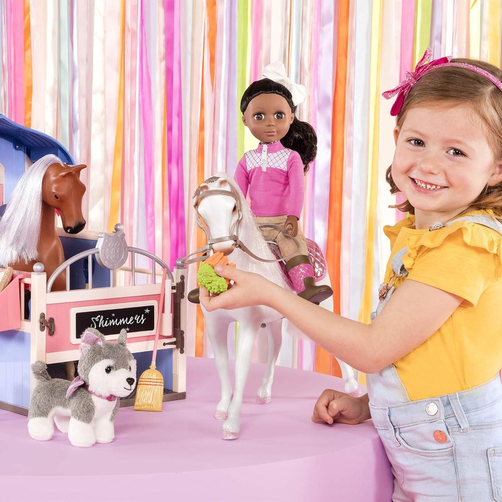SARINIA MUÑECA CON PURPURINA 14'/35 CM CON ACCESORIOS - 2
