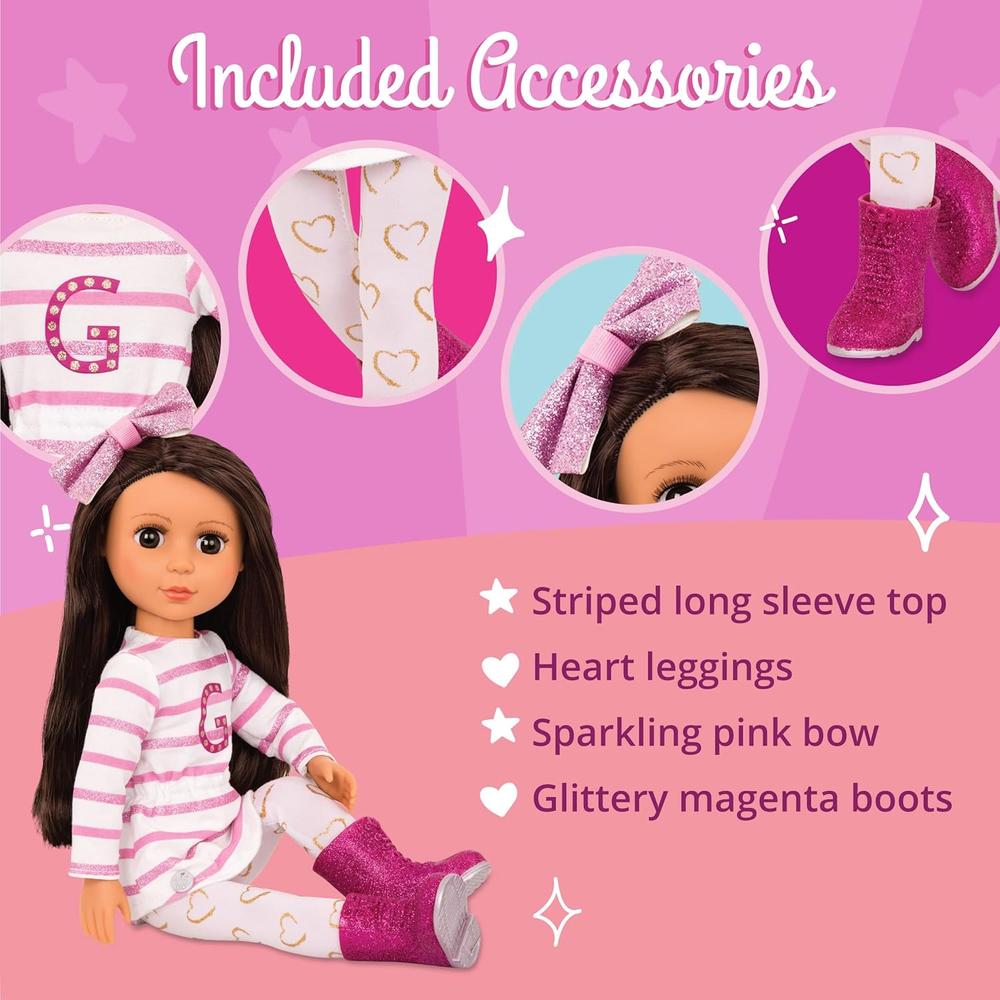 SARINIA MUÑECA CON PURPURINA 14'/35 CM CON ACCESORIOS - 4